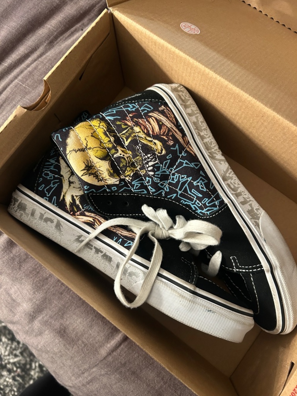 Metallica Vans Black High-Top Sneakers - Picture 5 of 6